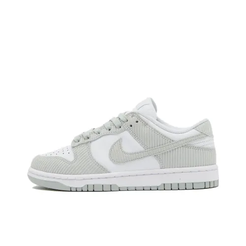 Nike Dunk 'Grey Corduroy' Durable Breathable Low Top Skateboard Shoes Men's Gray White