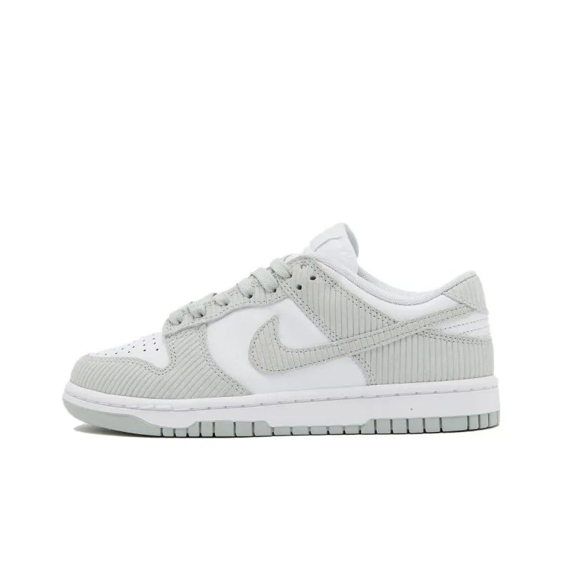 Nike Dunk 'Grey Corduroy' Durable Breathable Low Top Skateboard Shoes Men's Gray White-0