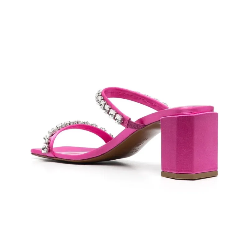 By Far Tanya Crystal-embellished 70mm Mules-3