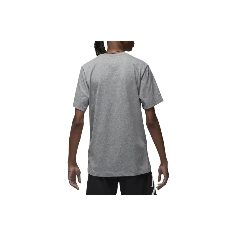 Jordan T Shirts Men Gray White-1