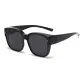 Bright Black Frame with Black Gray Lens