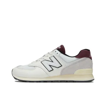 New Balance 574 White Burgundy