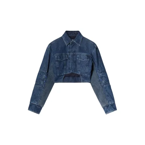 OFF-WHITE Cut-out Motorcycle Denim Jacket