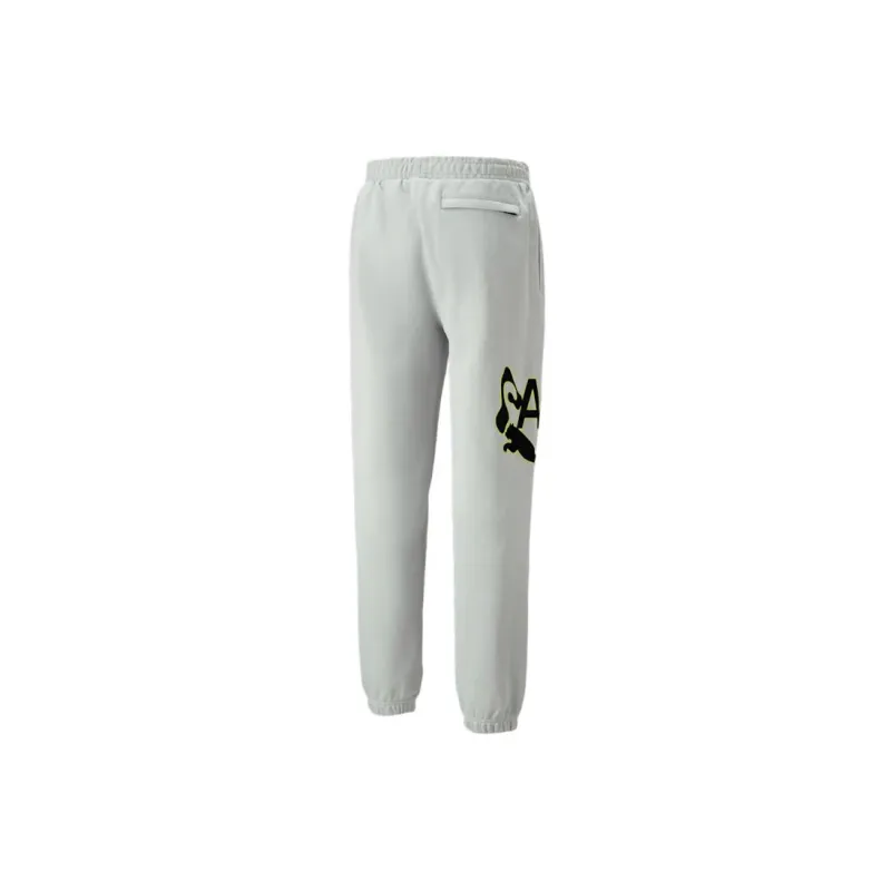 PUMA X P.A.M. Co-branded Version Knitted Sweatpants Unisex Gray-1