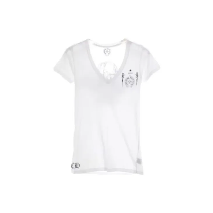 Chrome Hearts T-Shirts Women's White-1