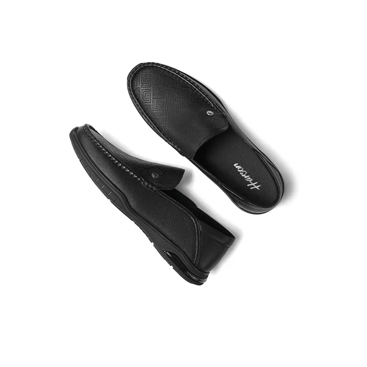 HARSON Dress Shoes Men Low Top Black/White-2