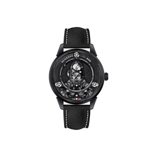 BEHRENS 오토매틱 메커니컬 무브먼트 남녀공용 Boundless 컬렉션 중국 시계 42mm*13.8mm*22mm 블랙