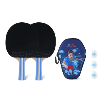 DOUBLEFISH Ping Pong Paddles Unisex All Wood Red