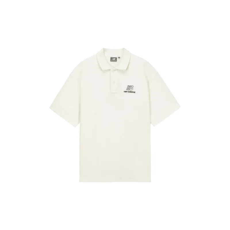 New Balance Polo Shirts Men Beige-1