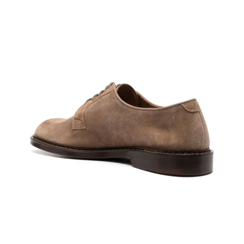 DOUCAL'S Lace up Suede Derby Shoes-3