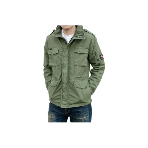 SUPERDRY Jackets Men Army Green