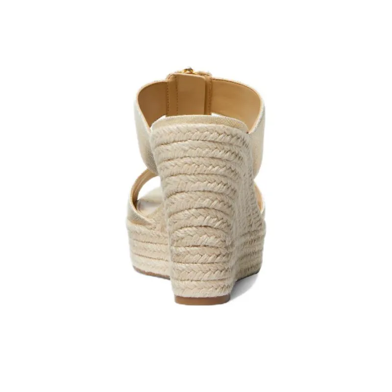 MICHAEL KORS Abrasion Resistant Slide Slippers Women's Gold-3