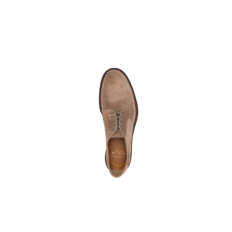 DOUCAL'S Lace up Suede Derby Shoes-4