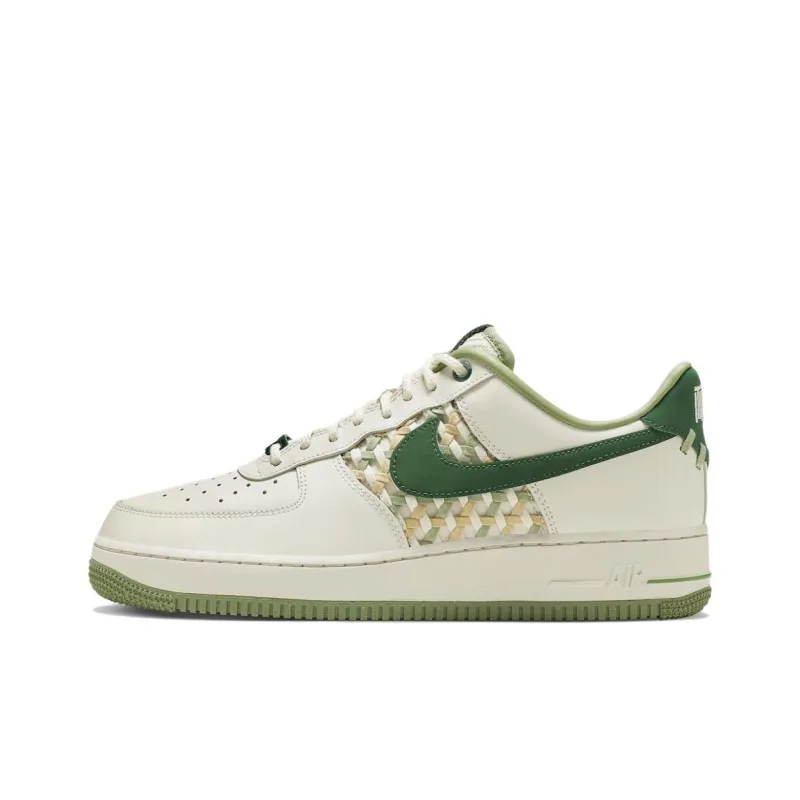 Nike Air Force 1 Low '07 Premium NAI KE Bamboo Weave Sail Gorge Green-0