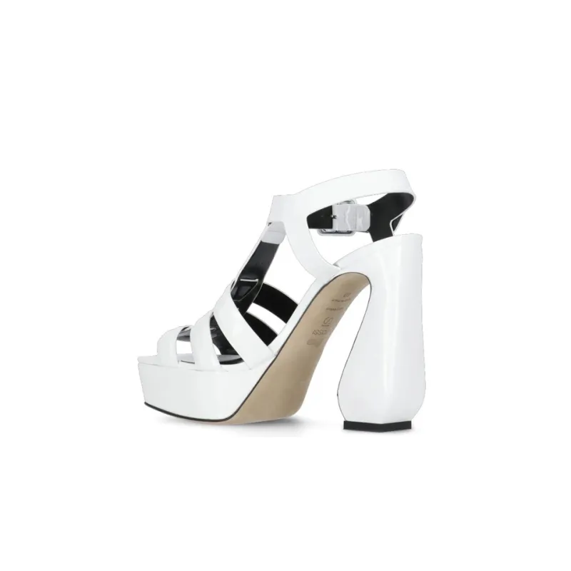 SERGIO ROSSI One Strap Sandals 12cm Women's White-2