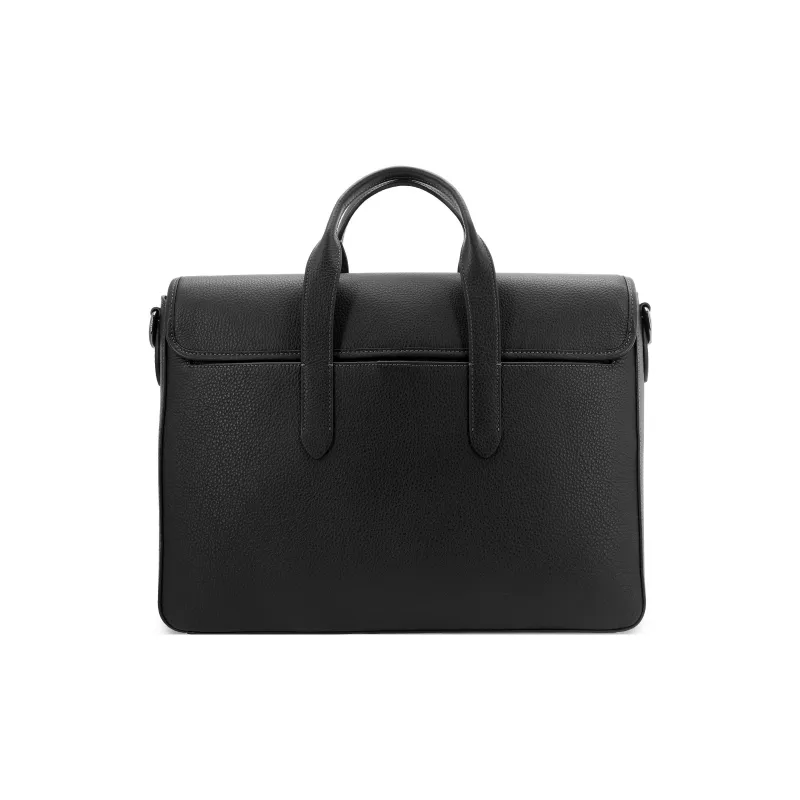 COACH Sullivan Cow Leather Document Bag Handbag Shoulder Bag Crossbody Bag Large Size Men's Black-1