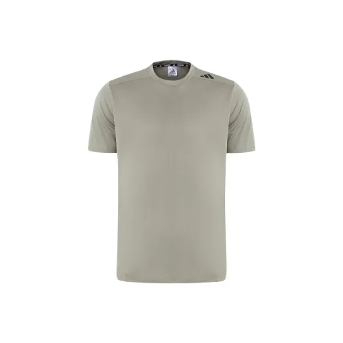 Adidas Hiit T-Shirts Men Eggstone Silver Gray