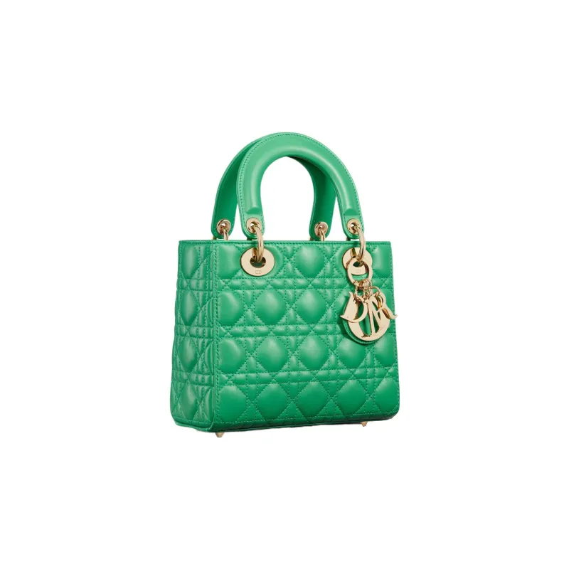 DIOR Lady DiorMy ABCDior Lambskin Shoulder Bag Crossbody Bag Handbag Small Size Women's Green-1