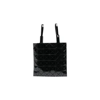 ISSEY MIYAKE Polyurethane Tote Bag Shopping Bag Handbag Women's Black