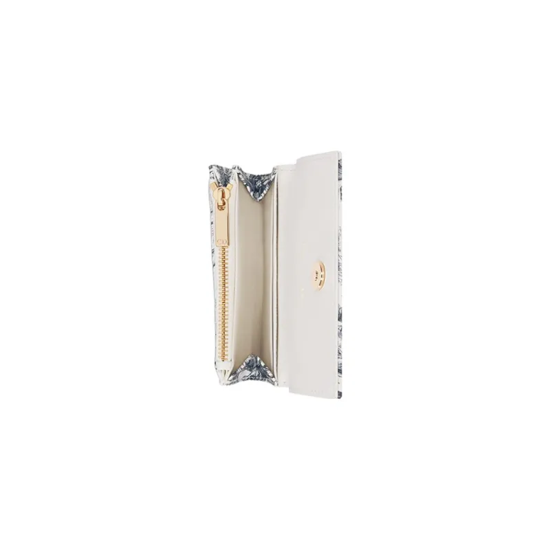 DIOR Caro Calfskin Wallet Extra Small Women's White/Black-3
