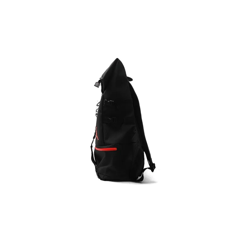 Jordan Polyester Backpack Regular Unisex Black Red-2