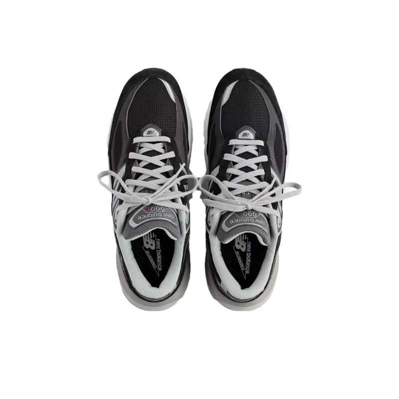 New Balance 990v6 MiUSA Black Grey White Women's-3