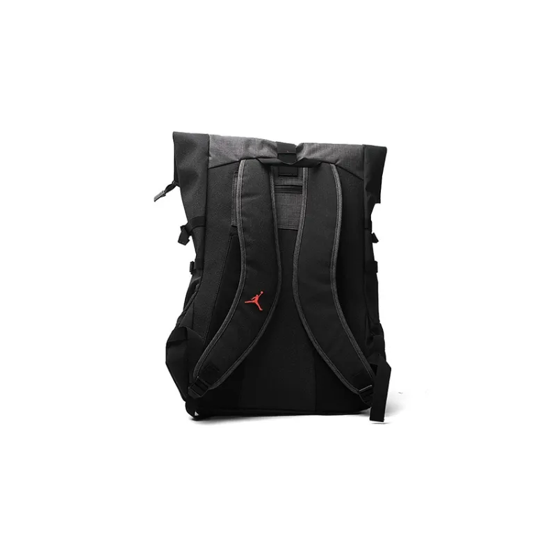Jordan Polyester Backpack Regular Unisex Black Red-3
