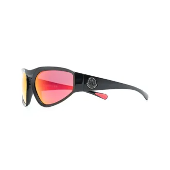 Moncler Pentagra Geometric Frame Sunglasses