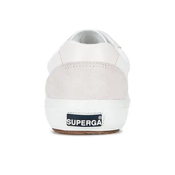 SUPERGA Casual Shoes Unisex Low-Top White Pink-4