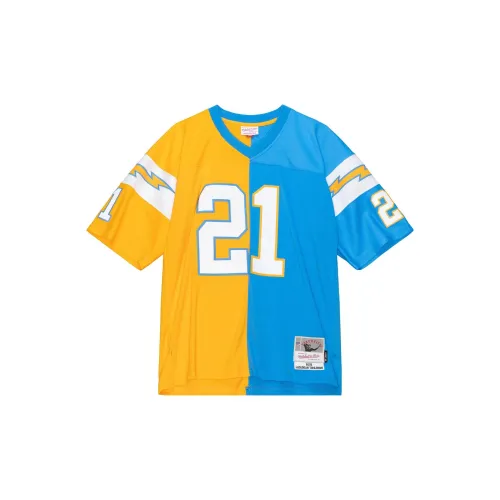 Mitchell Ness T-Shirts Men Blue/Yellow