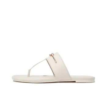 COACH Rubber Sole Quiet Flip Flops Women's White