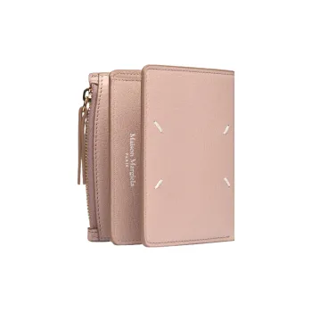 Maison Margiela Sheepskin Coin Purse Card Holder Wallet Regular Women's Pink