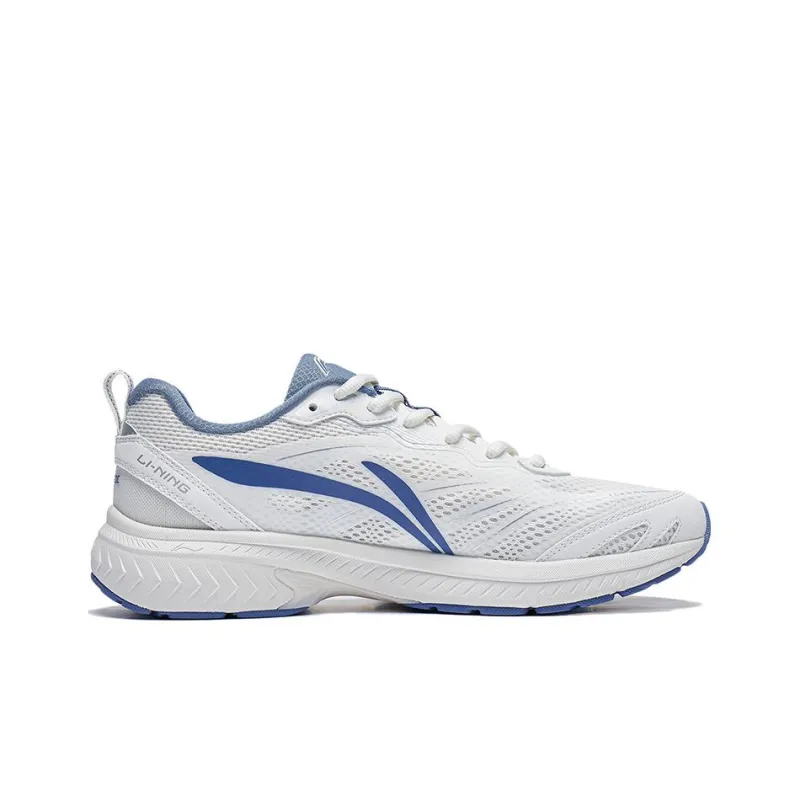 LiNing Anti Slip Wear Resistant Low Top Running Shoes Men's White Blue-1