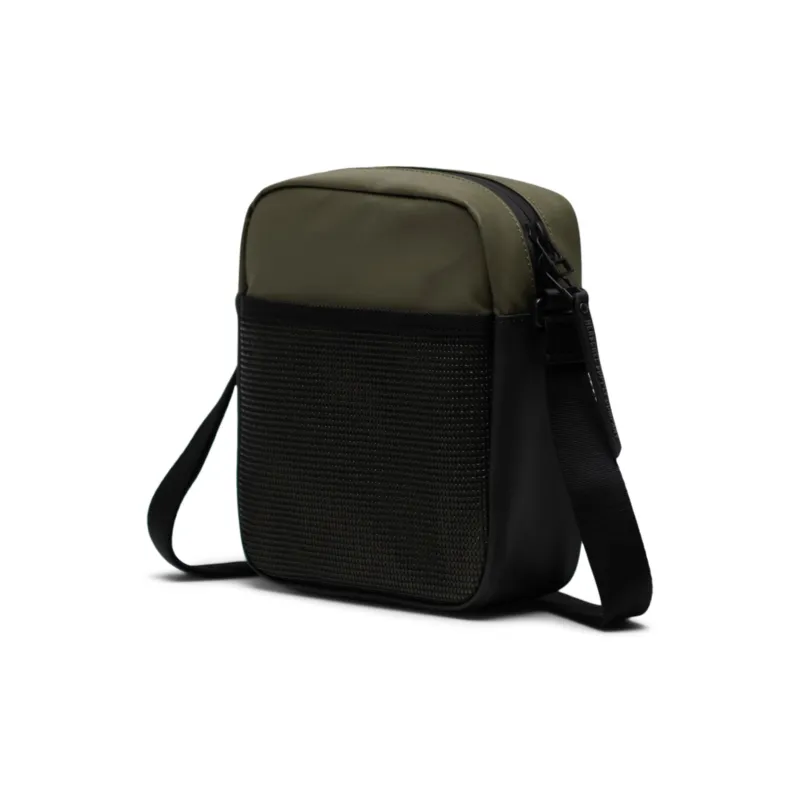 Herschel Recycled Material Cell Phone Pouch, Small Square Bag, Shoulder Bag, Crossbody Bag Unisex Ivy Green-2