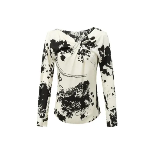 CM Shirts Women's Ink-Wash White