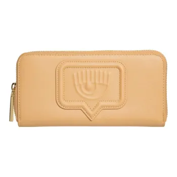 CHIARA FERRAGNI Eyelike Polyester Wallet Women's Light Brown