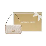 MICHAEL KORS Bradshaw Cow Leather Shoulder Bag Handbag Shoulder Bag Small Size Women's Vanilla White & Pink