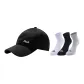 Black Hats & Caps+Casual Socks 3 Pack