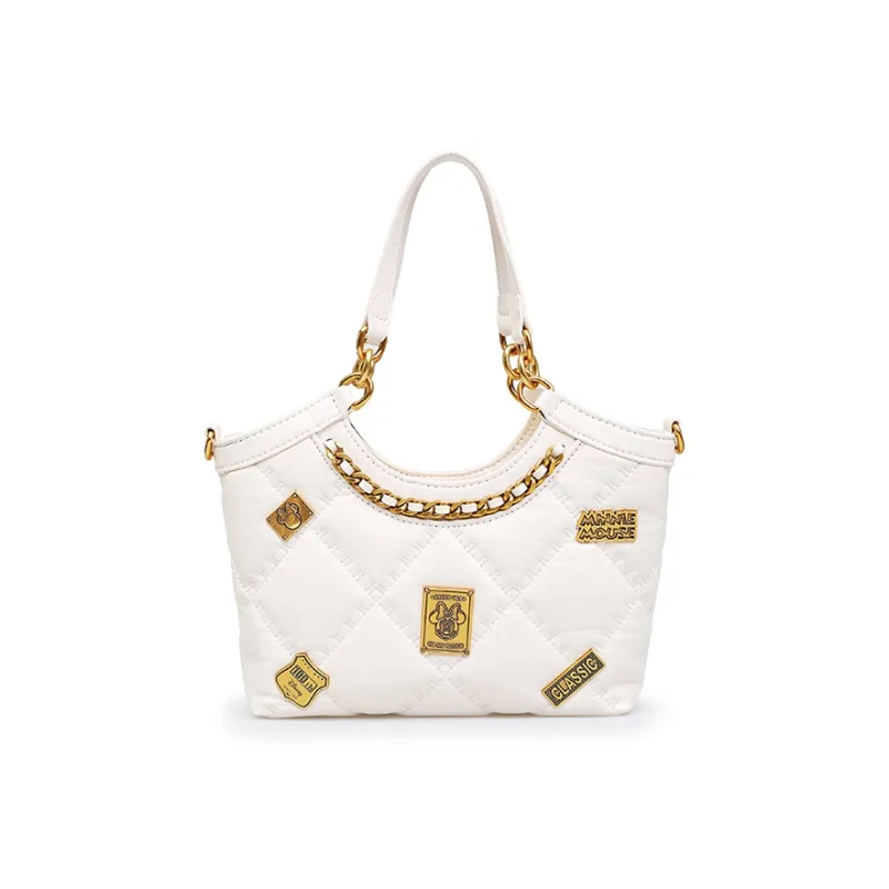 Disney PU Tote Bag Shoulder Bag Handbag Crossbody Bag Large Size Women's White-6