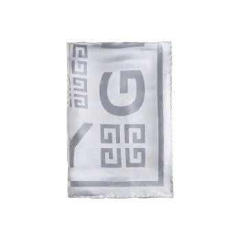 Givenchy Silk Scarves Women's Gray