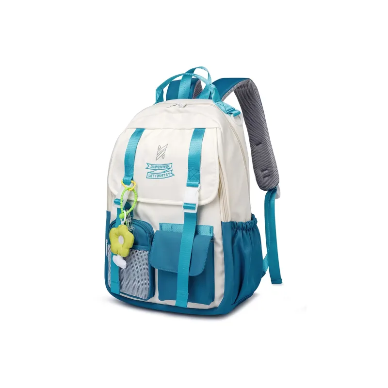 NOMK Nylon Canvas Travel Bag Handbag Laptop Bag Backpack Regular Unisex Multicolor-1