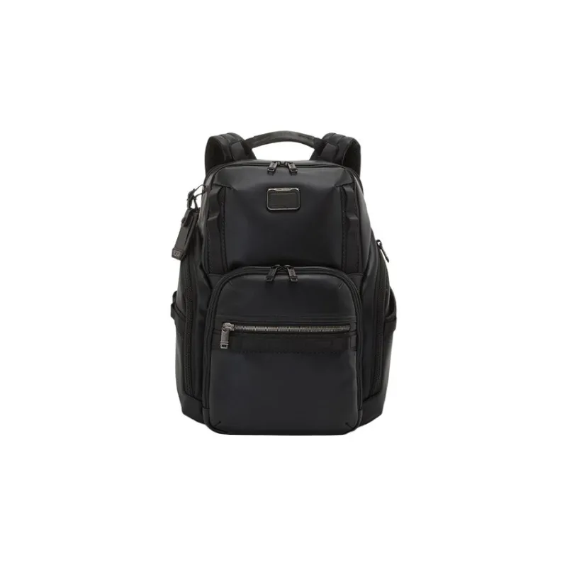 TUMI Cow Leather Backpack Regular Men's Black-0