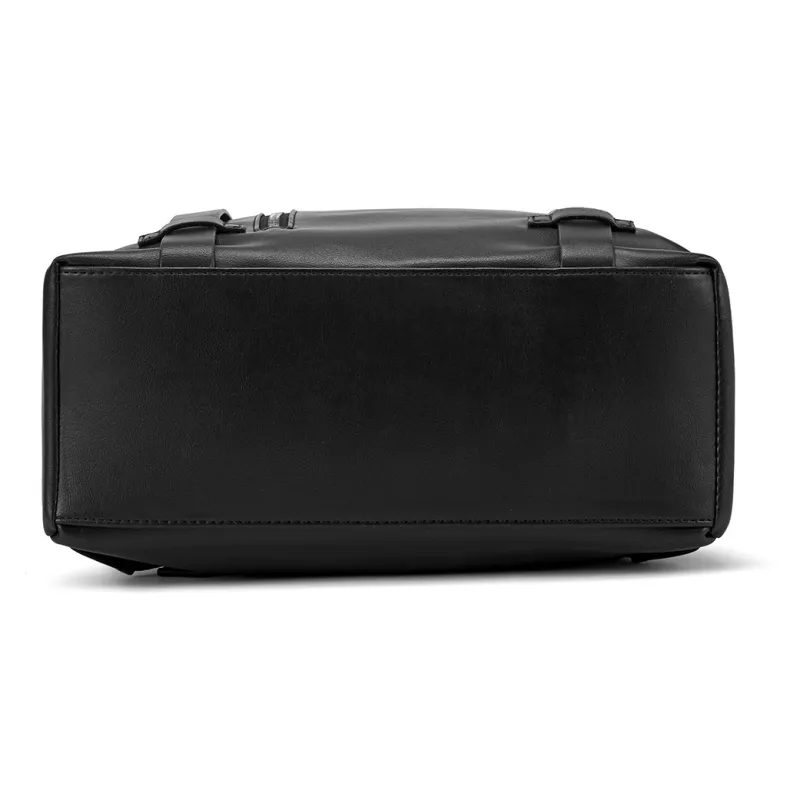 NOMK PU Cortex Travel Backpack Regular Unisex Black-4