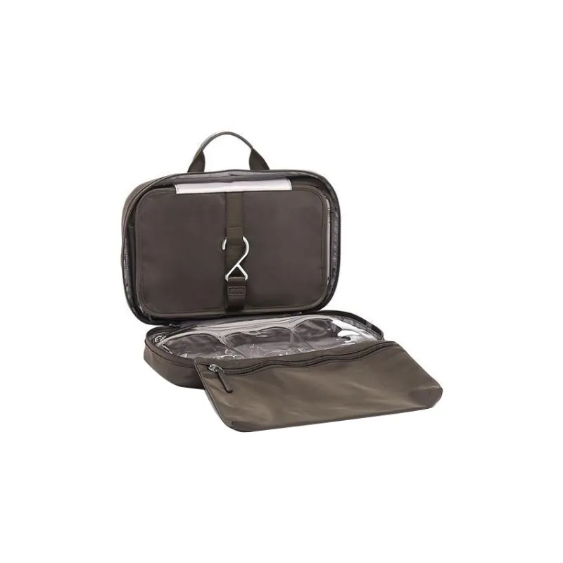 TUMI Voyageur Nylon Storage Bag Makeup Bag Women's Gray-3