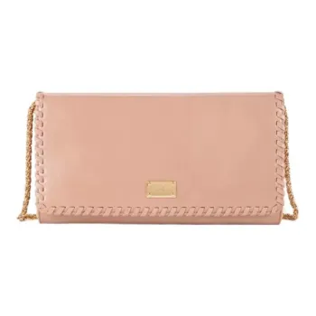 Elisabetta Franchi Leather One Shoulder Crossbody Clutches Regular Women's Pink