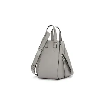 LOEWE Calfskin Shoulder Bag Crossbody Bag Handbag Small Size Women's Pearl Gray