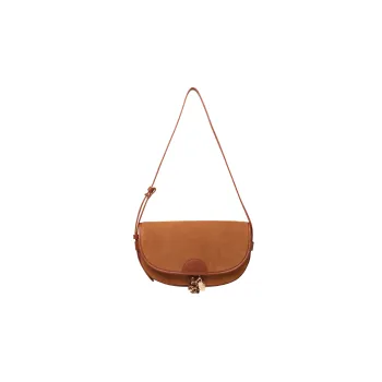 See By Chloe Suede With Grained Cow Leather Baguette Bag Shoulder Bags Women's Brown