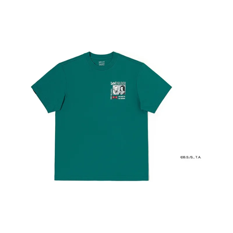 Lee x LONGZHU LIANMINGKUAN SS23 T Shirt Men's Turquoise-1