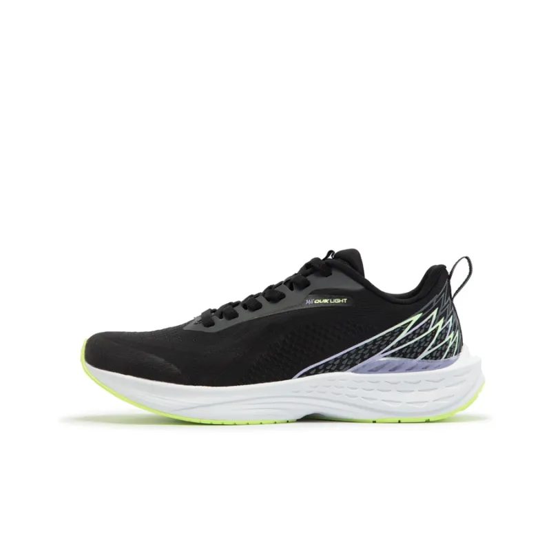 361° Flying Fish 3.0 Cushioning Anti Slip Wear Resistant Breathability Low Top Running Shoes Women's Black Purple-0