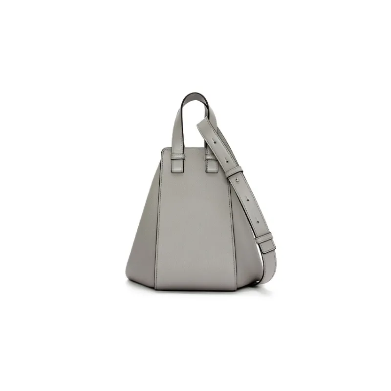 LOEWE Calfskin Shoulder Bag Crossbody Bag Handbag Small Size Women's Pearl Gray-4